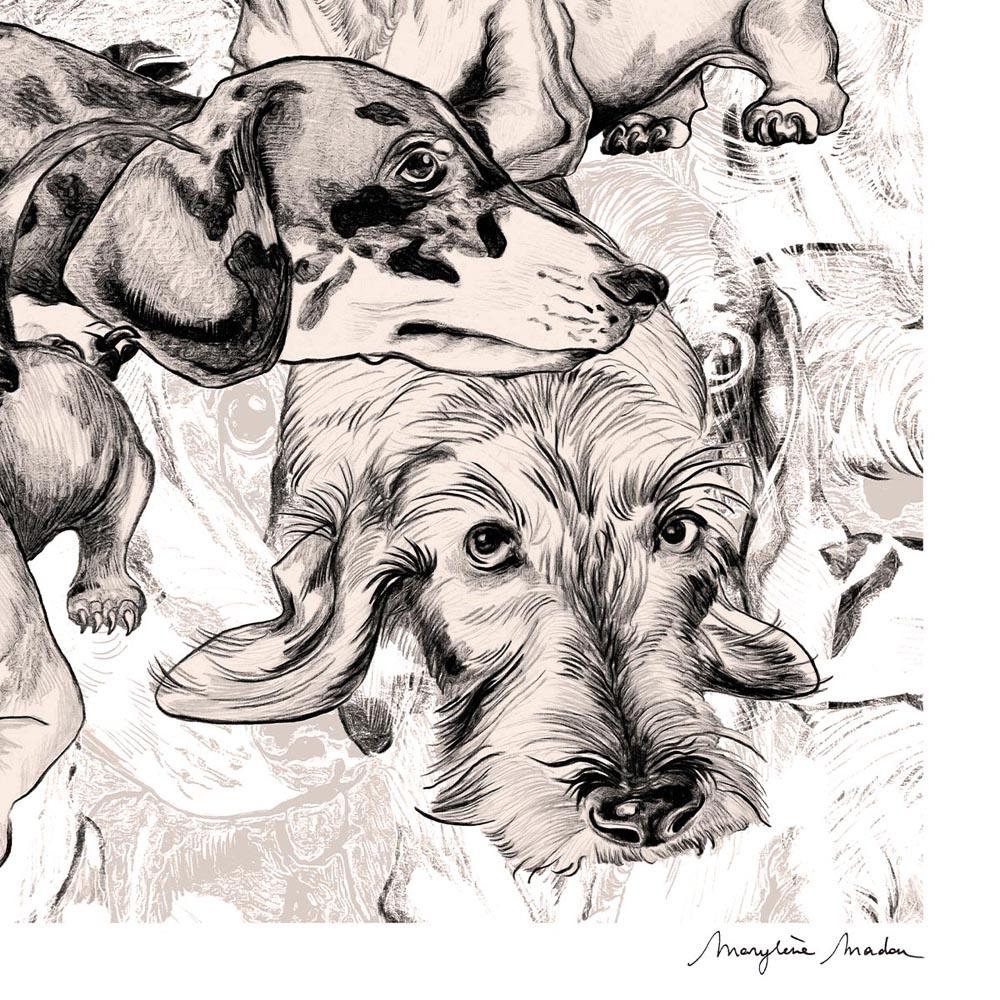 Dachshund Dogs by MARYLENE MADOU