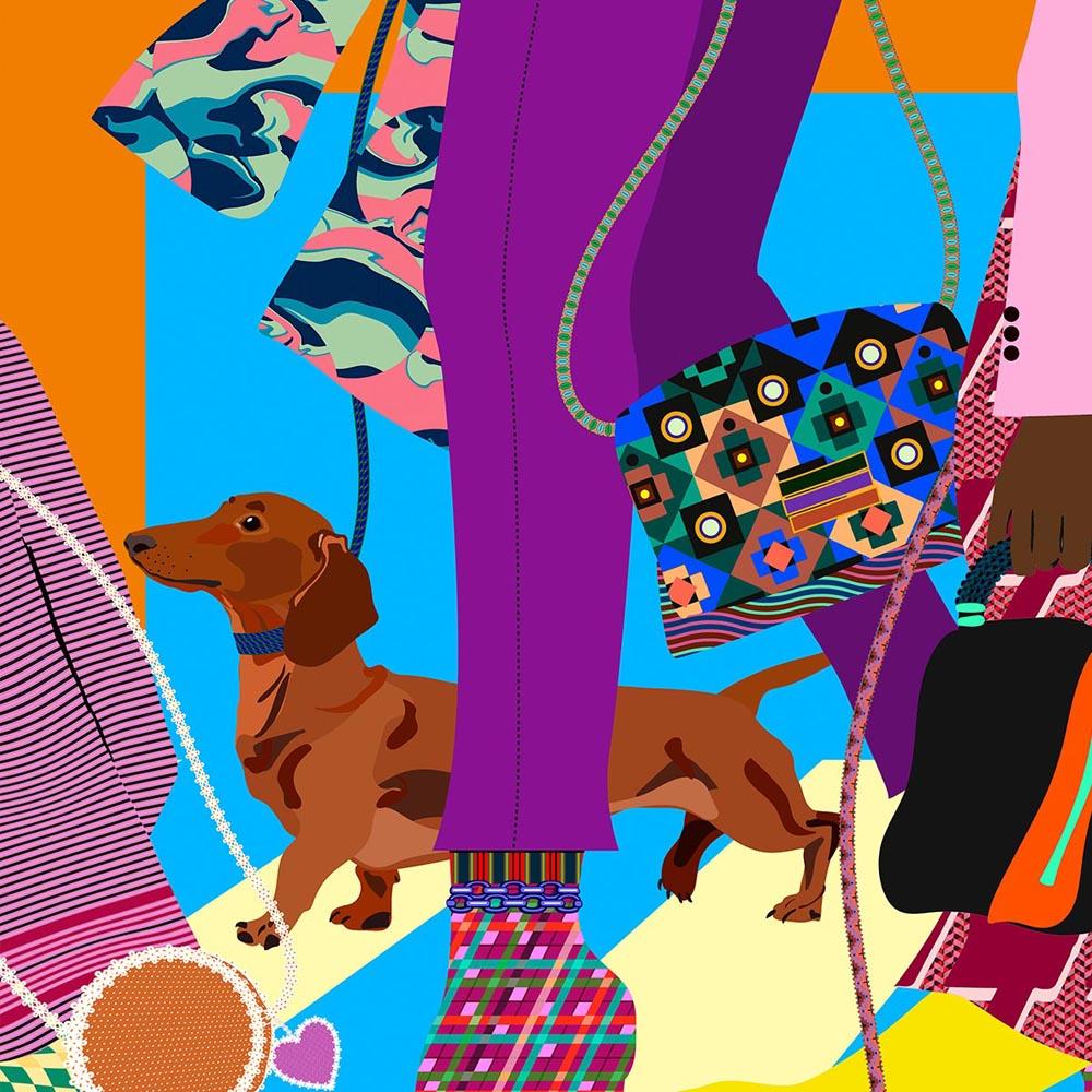 Fashion Dachshund Dogs by MARYLENE MADOU