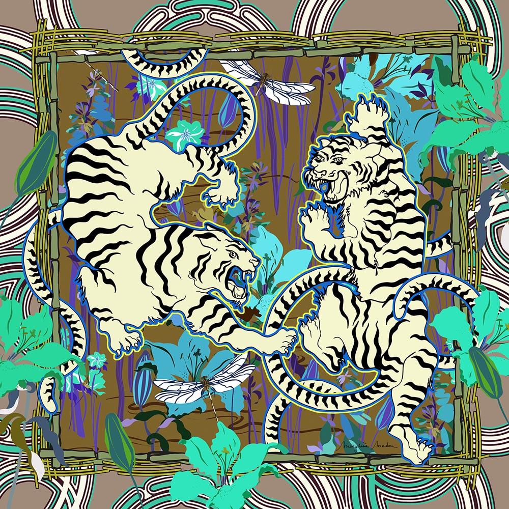 White Tigers Soft Tone by MARYLENE MADOU