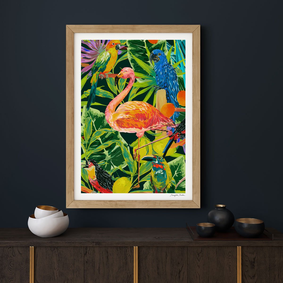 Jungle Flamingo by MARYLENE MADOU
