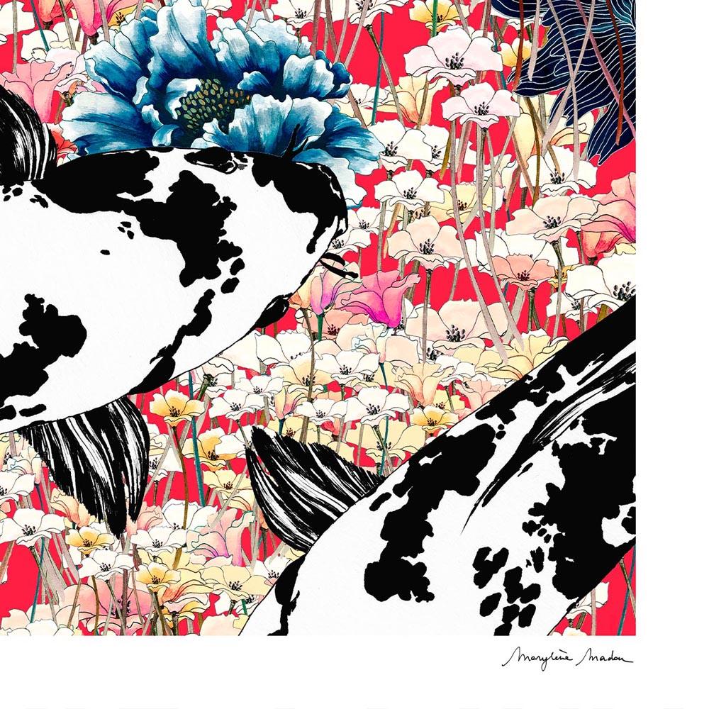 Koi Japan Sun Vertical by MARYLENE MADOU