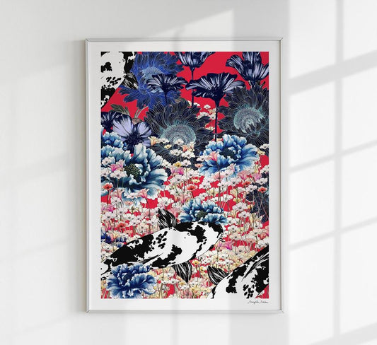 Koi Japan Sun Vertical by MARYLENE MADOU