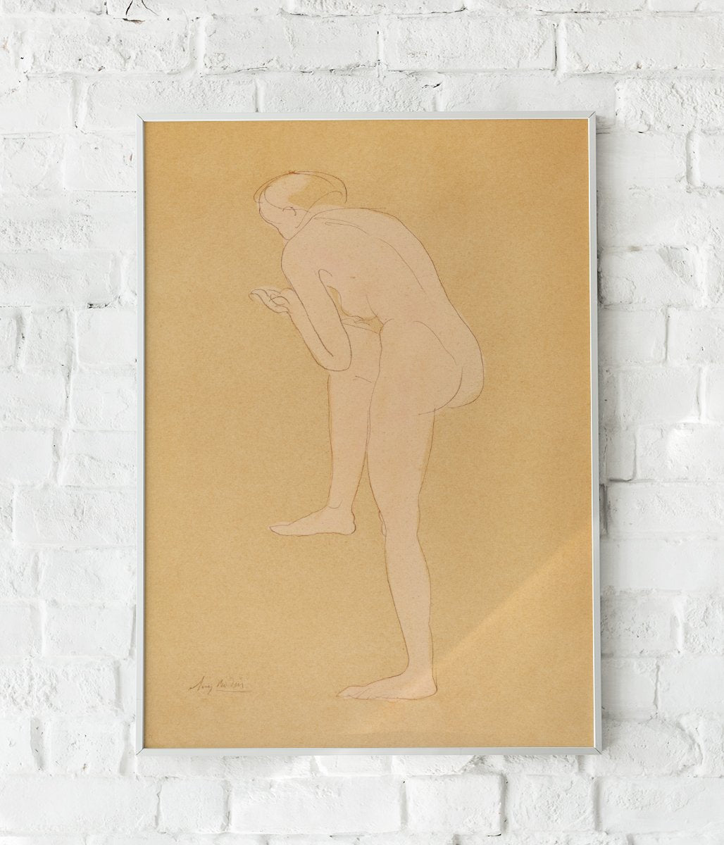 Naked woman Poster by Auguste Rodin