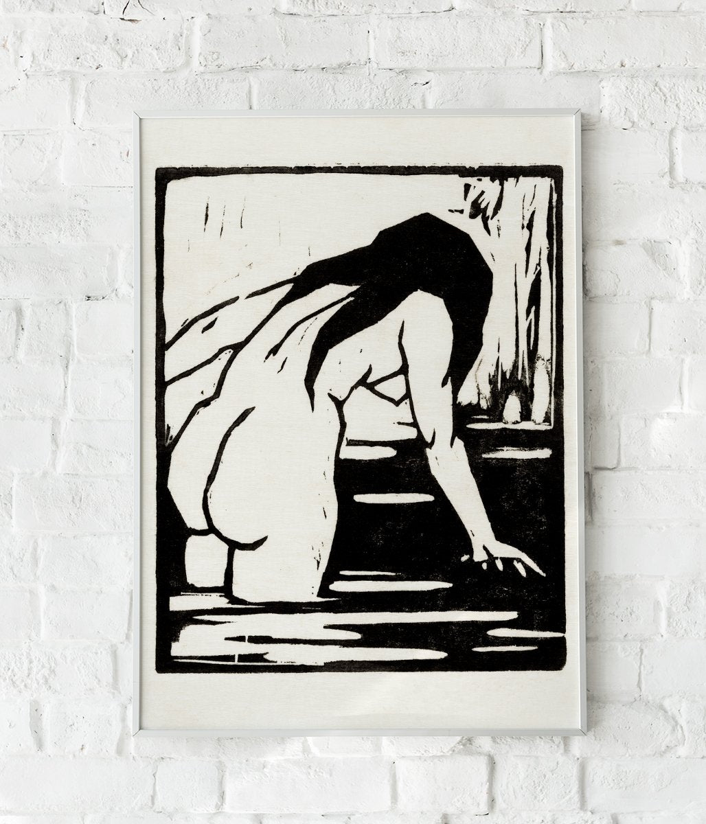 Naked woman Poster by Carl Newman