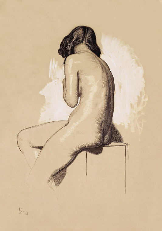 Vintage nude art Poster by Holman Hunt