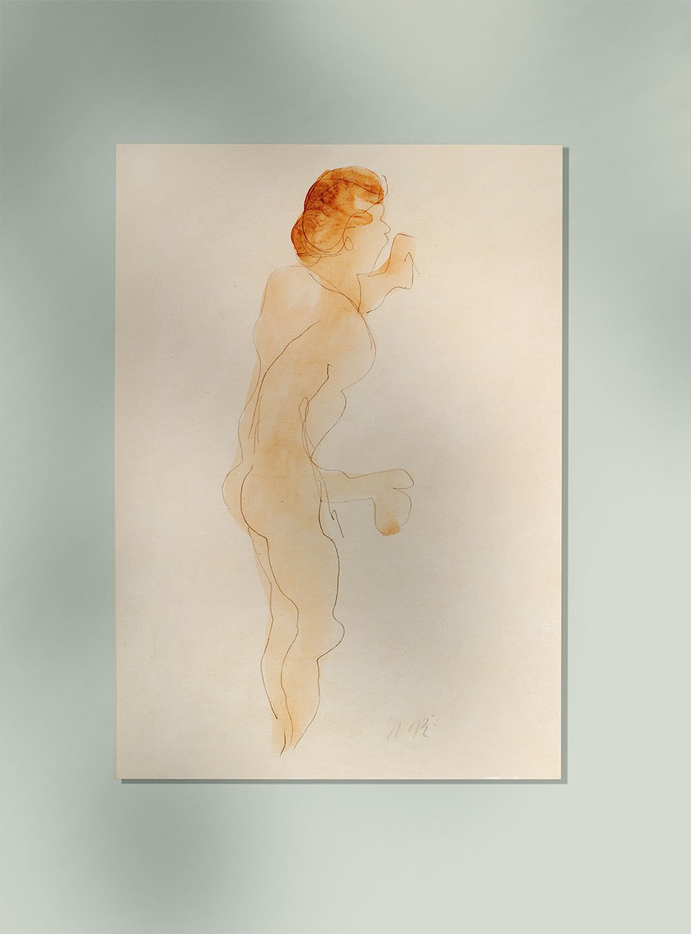 Nude Standing by Rodin Art Poster