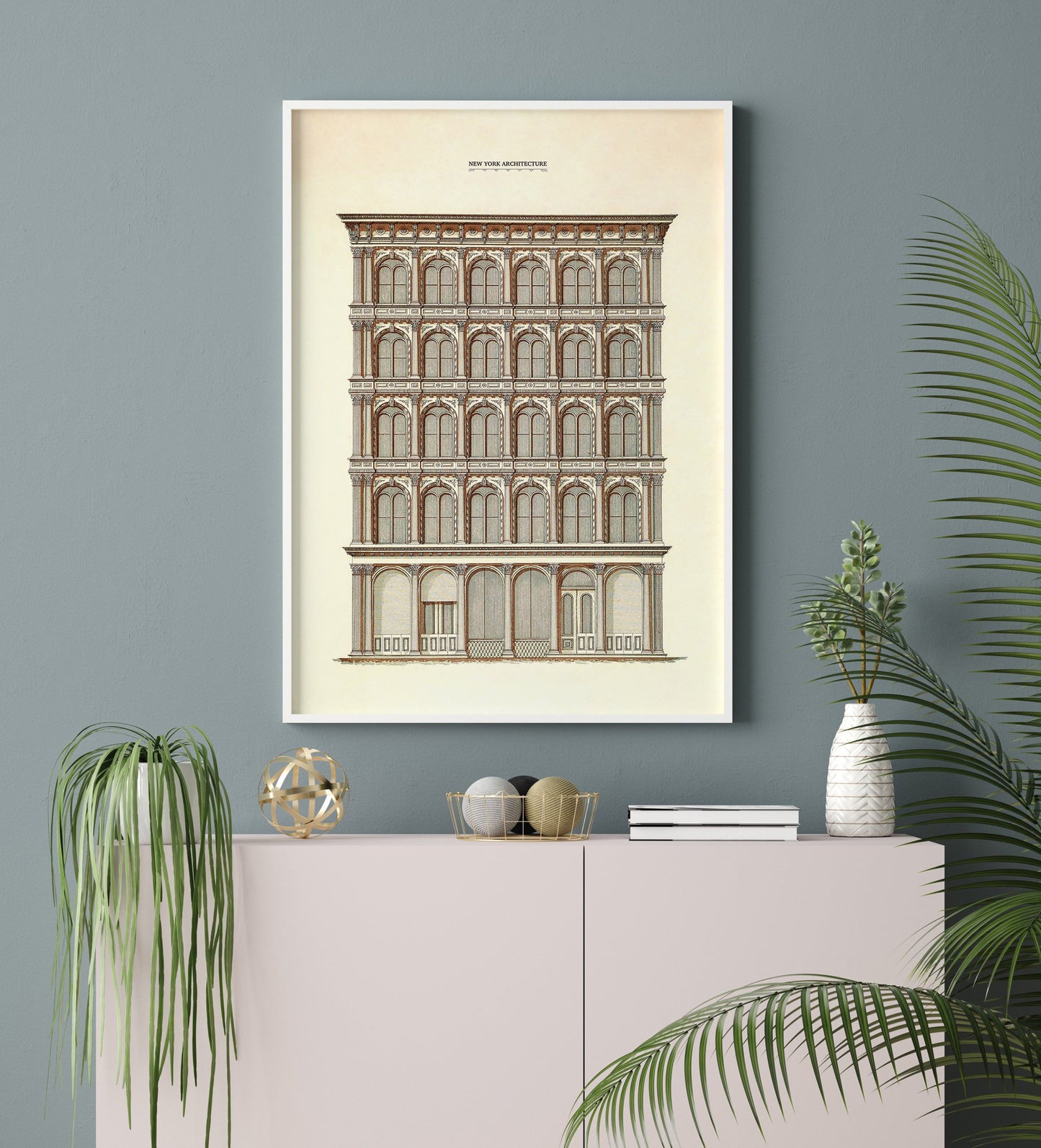 New York Building Architecture Poster