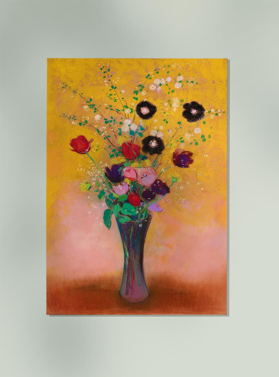 Vase of Flowers Painting by Odilon Redon