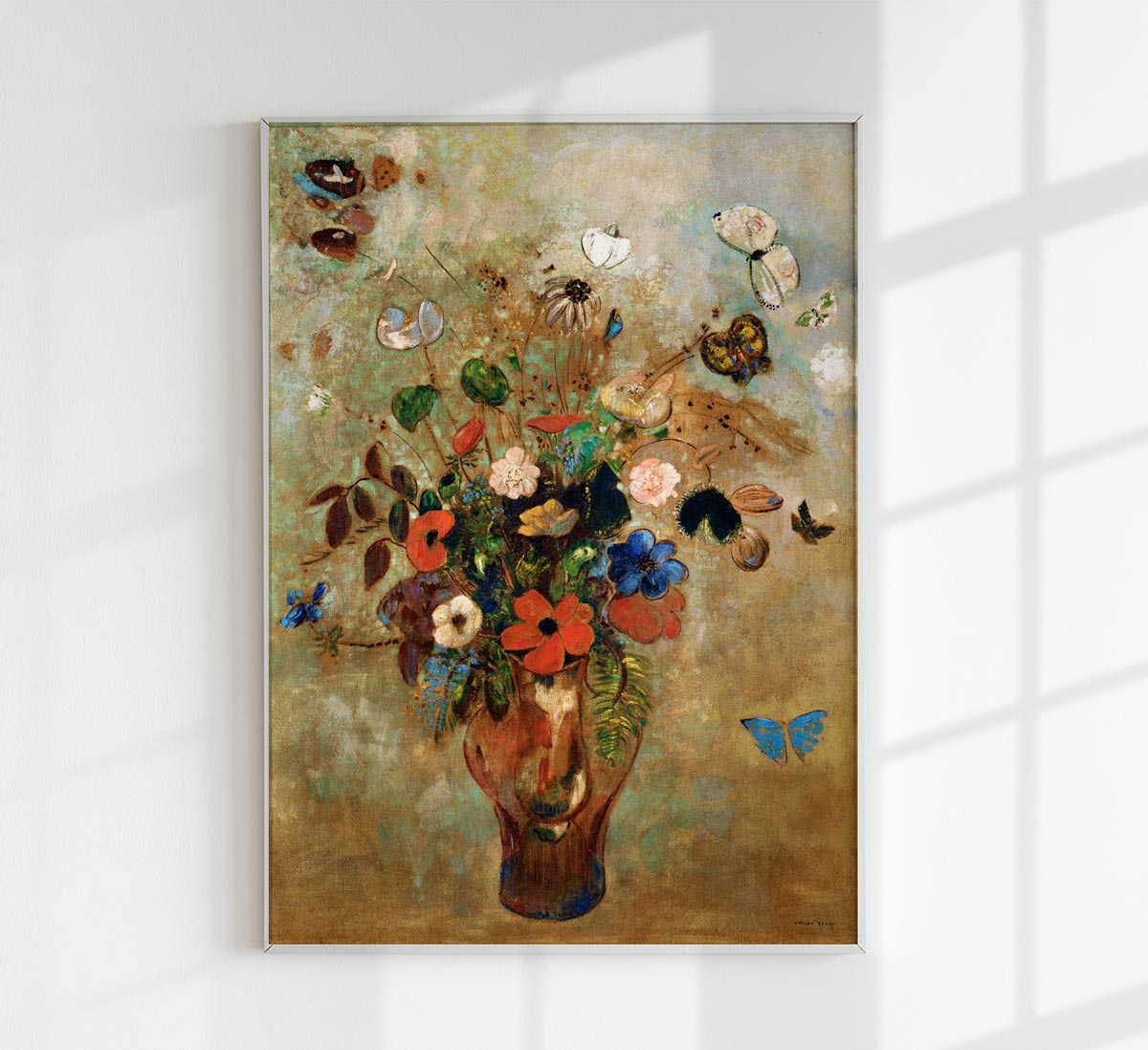 Still Life with Flowers Painting by Odilon Redon