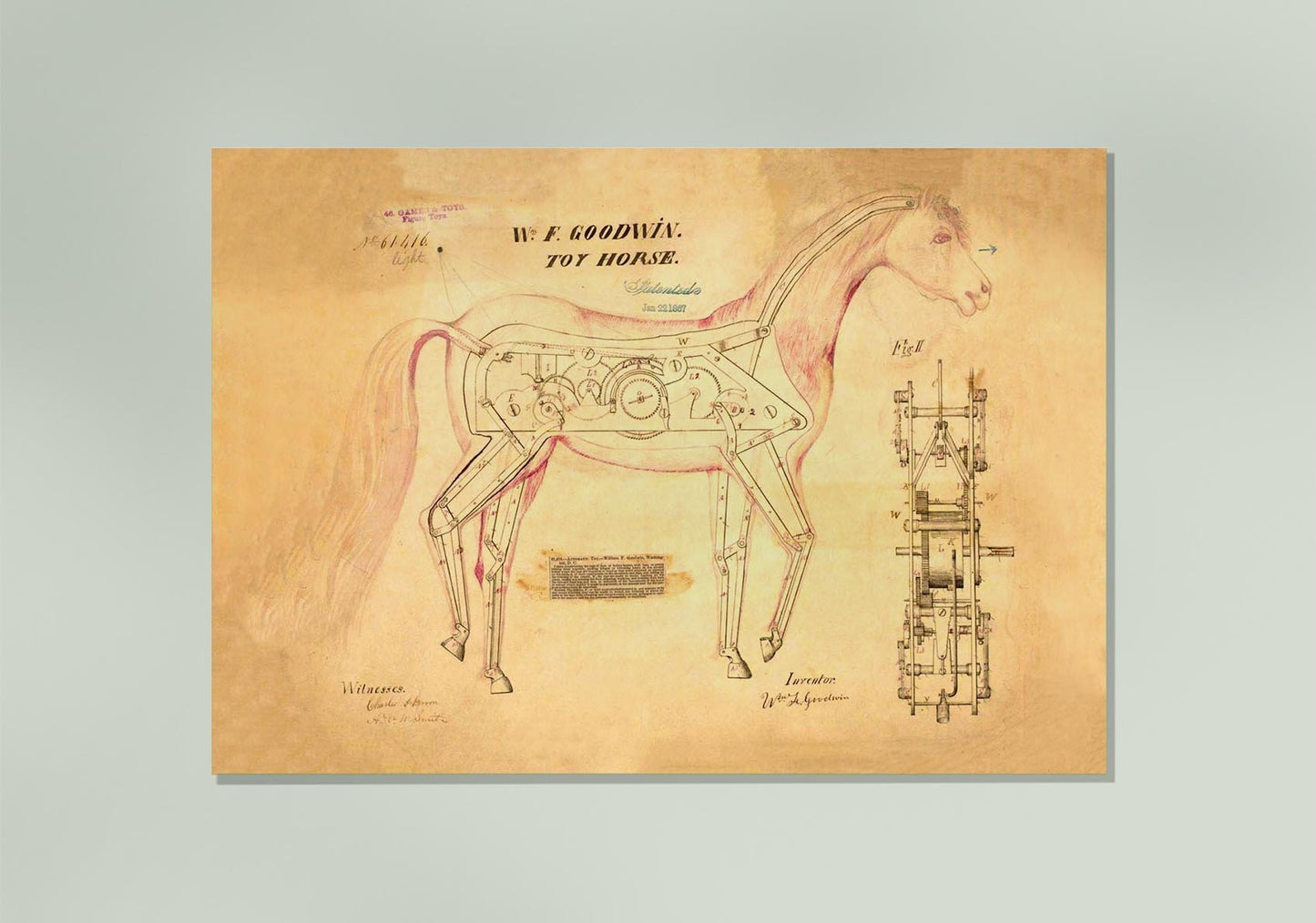 Toy Horse Vintage Poster