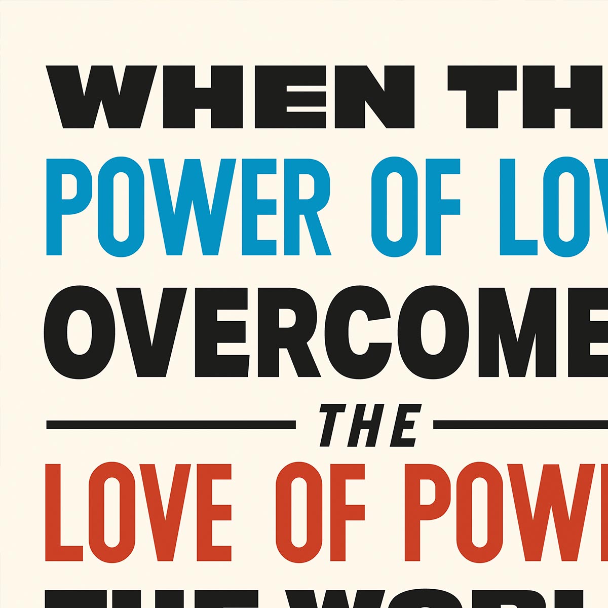 The Power of Love Art Poster.