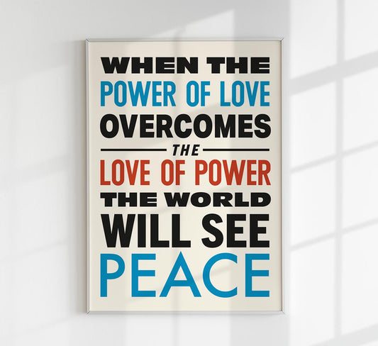 The Power of Love Art Poster.