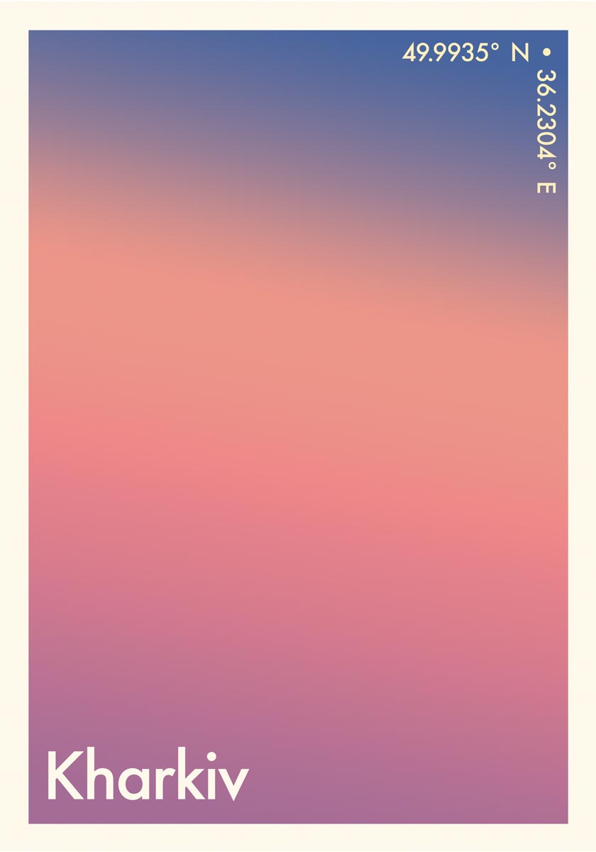 Kharkiv Sunset Art Poster