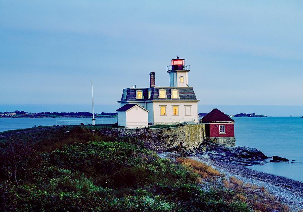 Rose Island Lighthouse in Newport, Rhode Island by Carol M. Highsmith