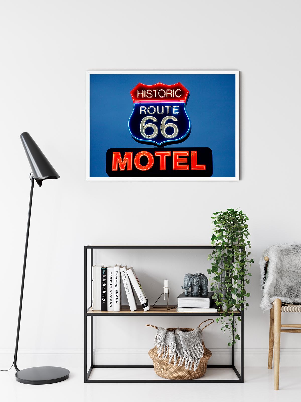 Historic Route 66 Motel Sign, Arizona by Carol M. Highsmith