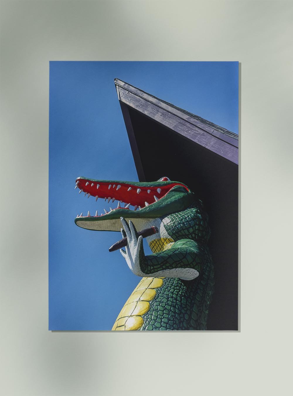 Gatorland Zoo alligator statue, Route 1, St. Augustine, Florida by John Margolies