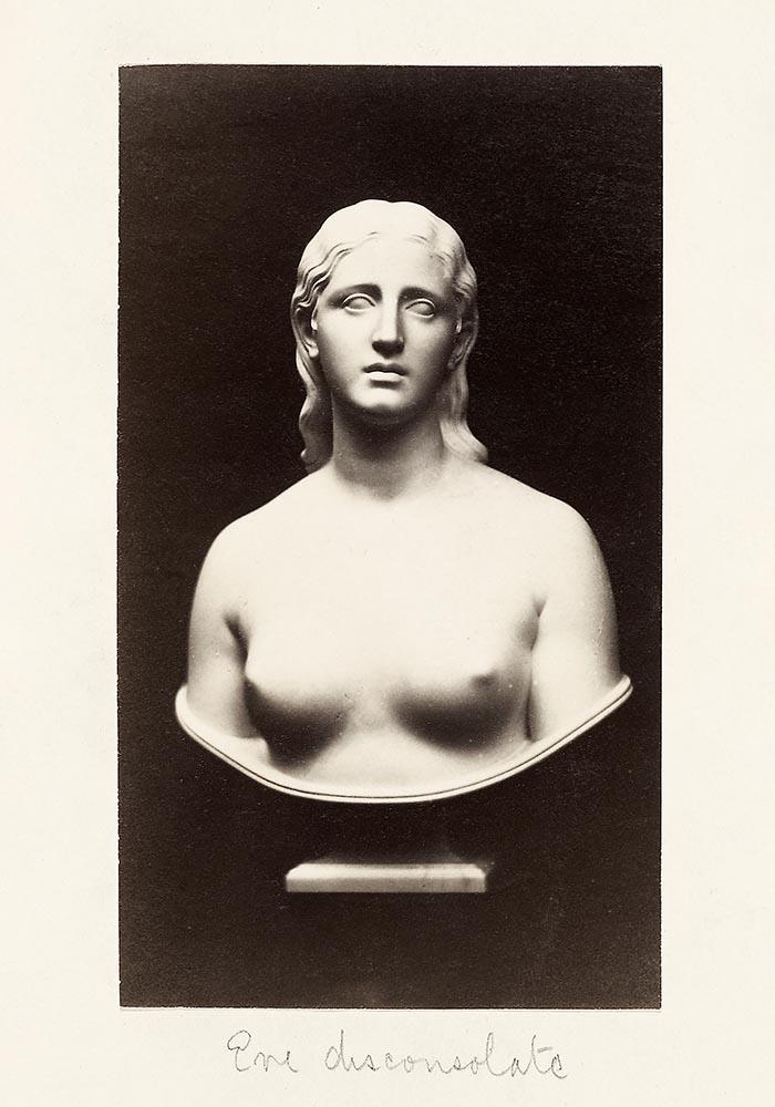 Naked Woman Sculpture, Bust of Eve Disconcolate by Hiram Powers