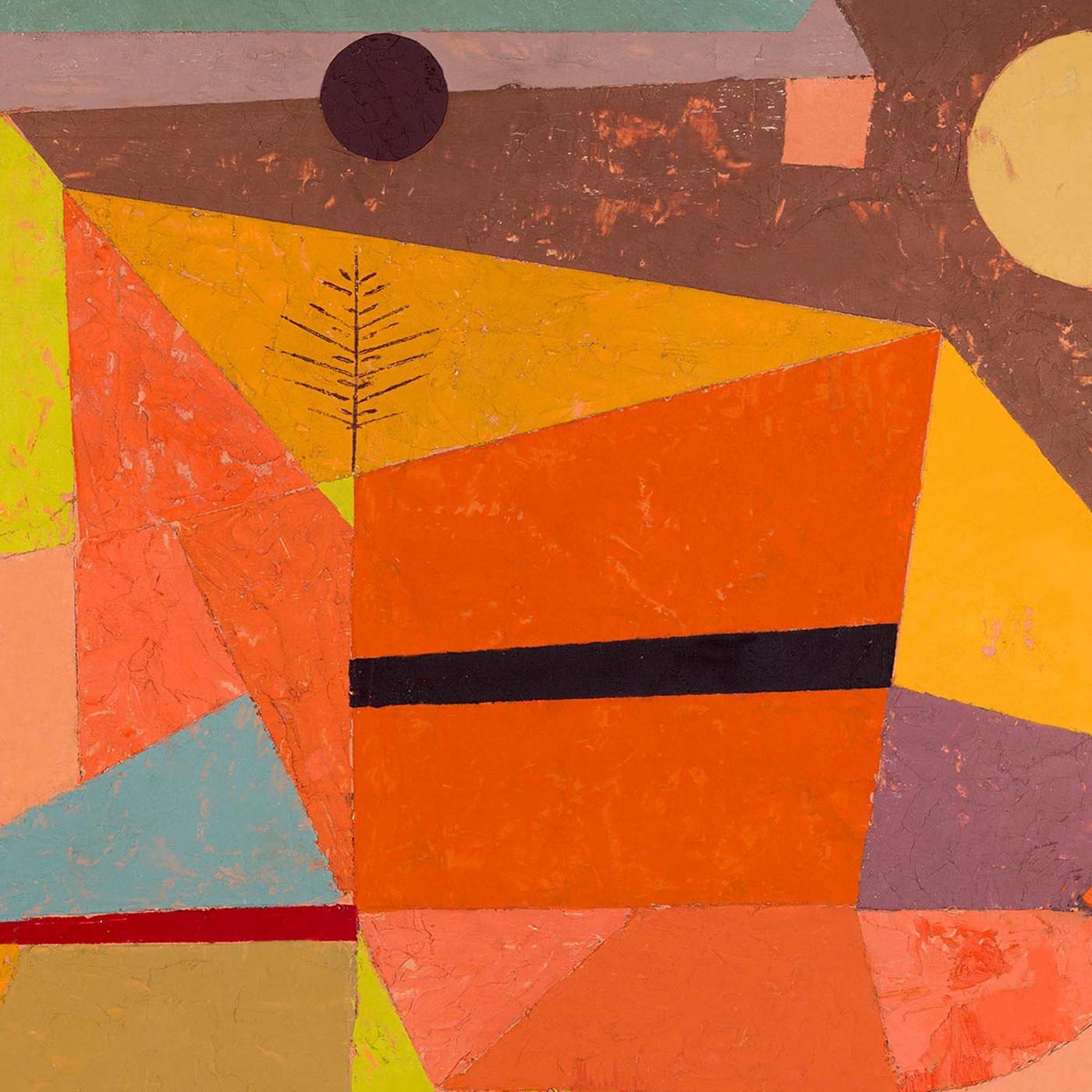 Paul Klee Joyful Mountain Art Exhibition Poster