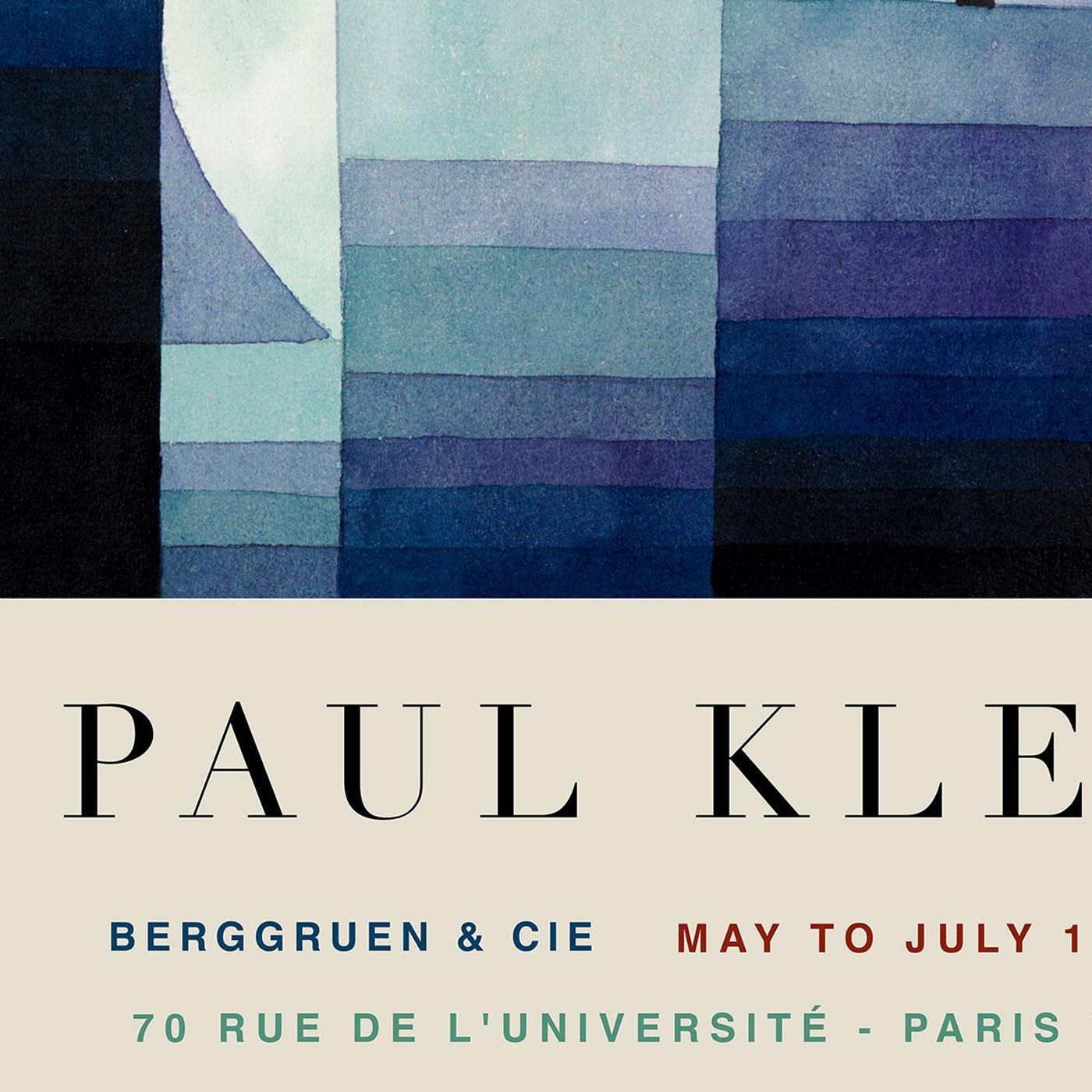 Paul Klee The Harbinger of Autumn Art Exhibition Poster
