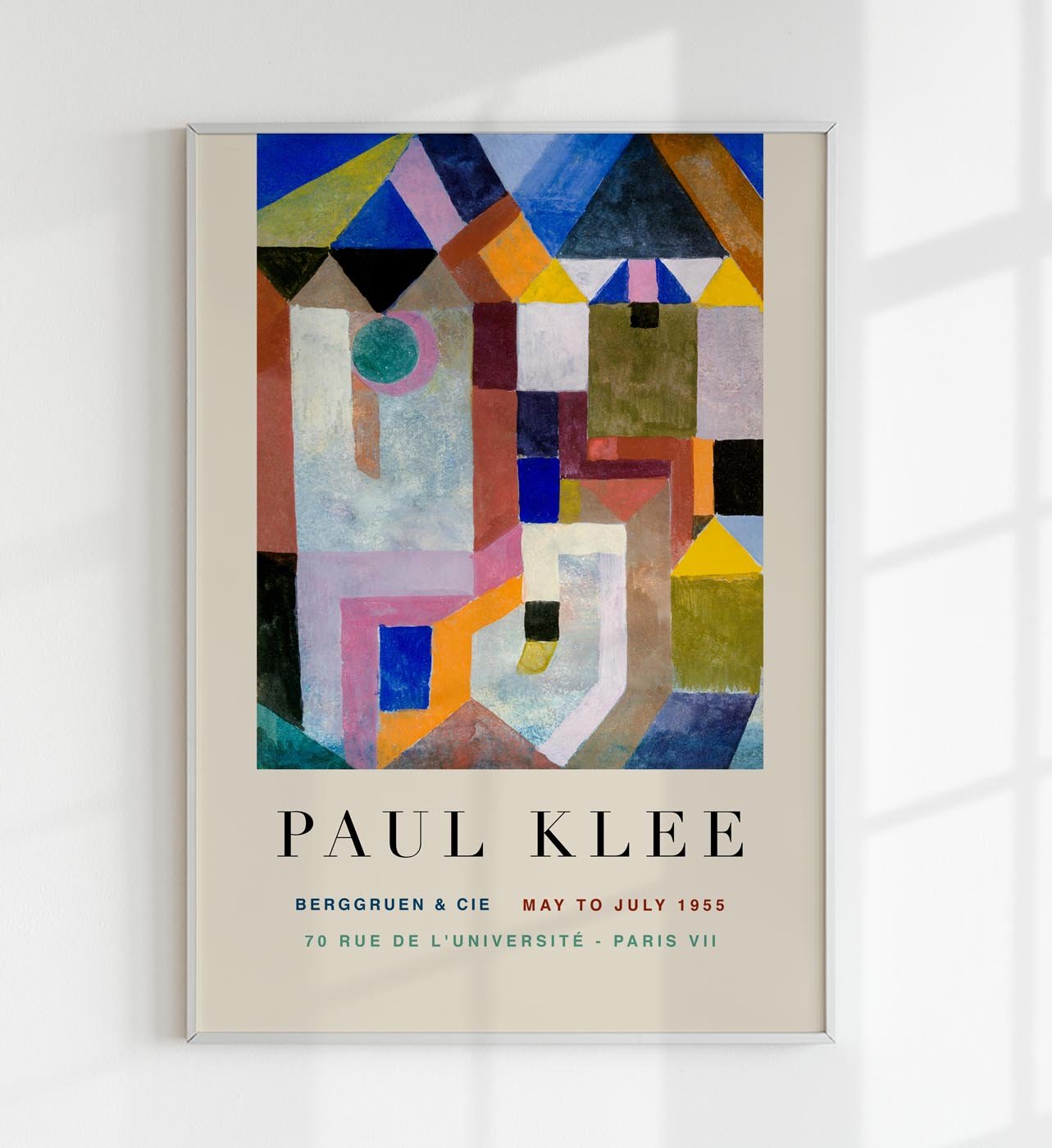 Paul Klee Colorful Architecture Art Exhibition Poster