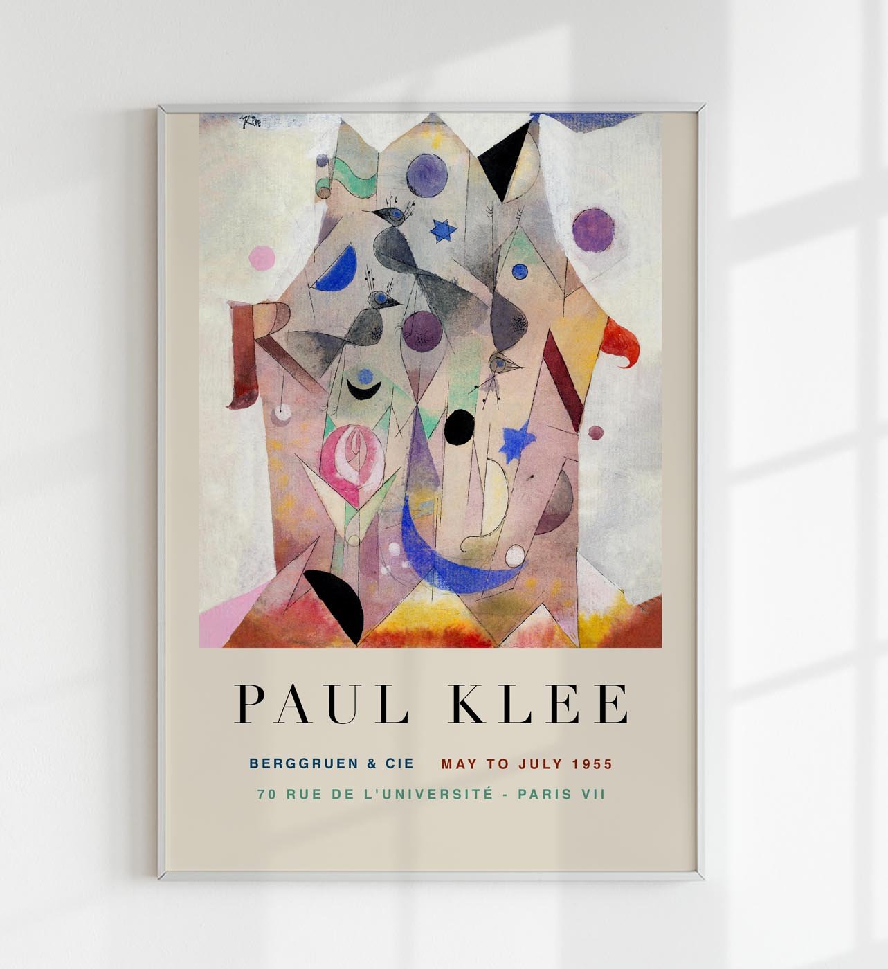 Paul Klee Persian Nightingales Art Exhibition Poster