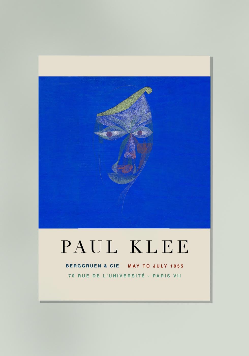 Paul Klee Portrait of an Oriental Art Exhibition Poster