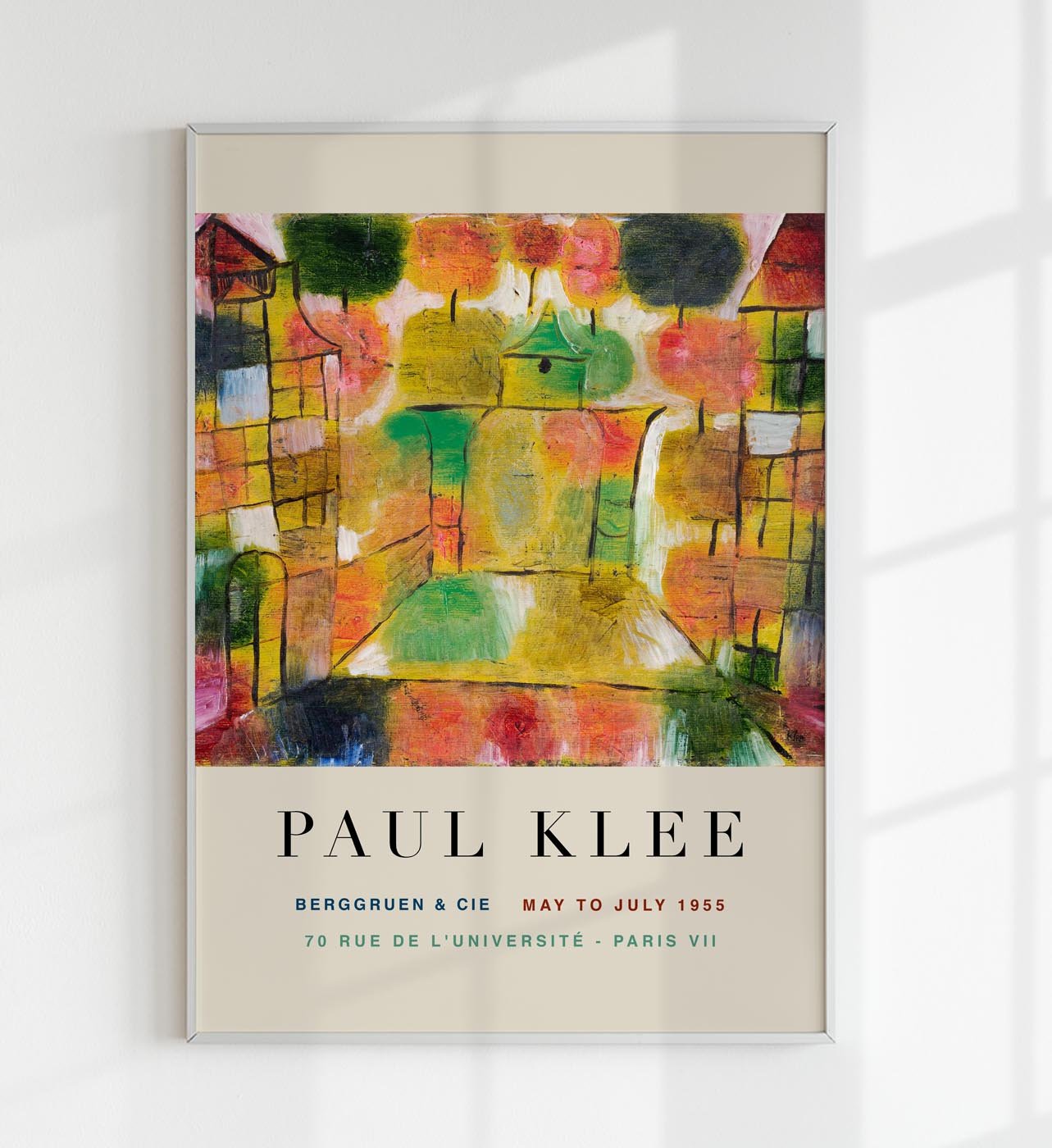 Paul Klee Tree and Architecture Art Exhibition Poster