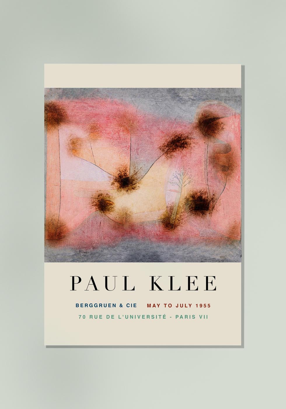 Paul Klee Hardy Plants Art Exhibition Poster