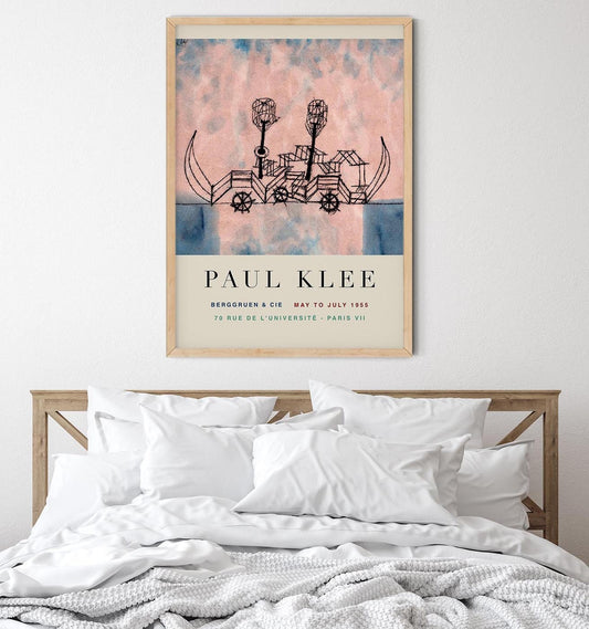 Paul Klee Old Steamboat Art Exhibition Poster