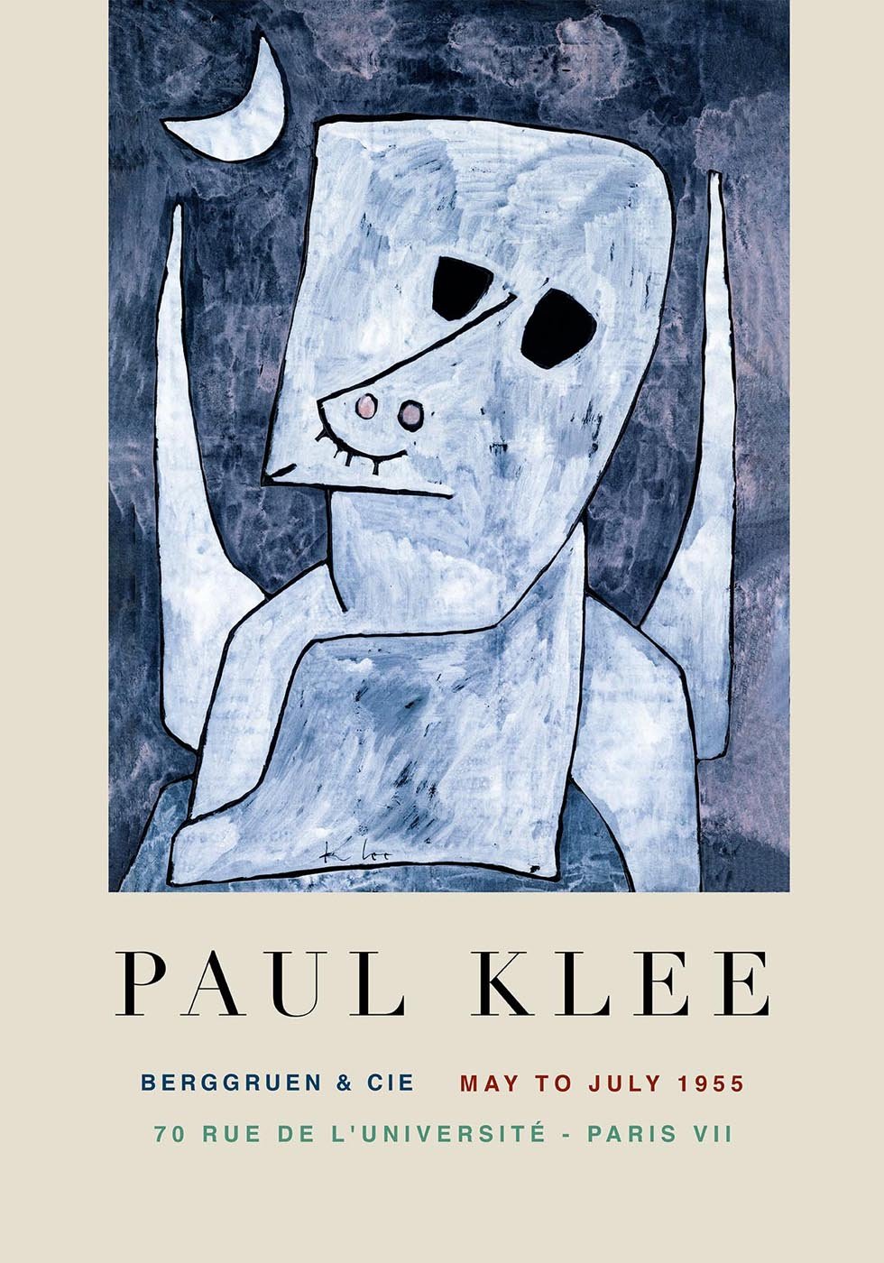 Paul Klee Angel Applicant Art Exhibition Poster
