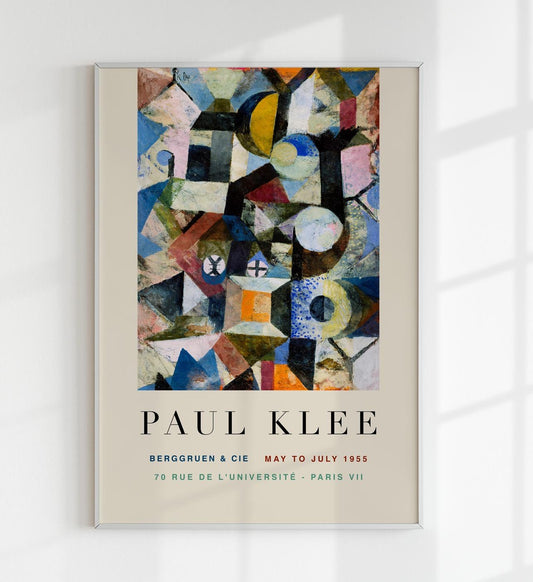Paul Klee Yellow Half-Moon and the Y Art Exhibition Poster