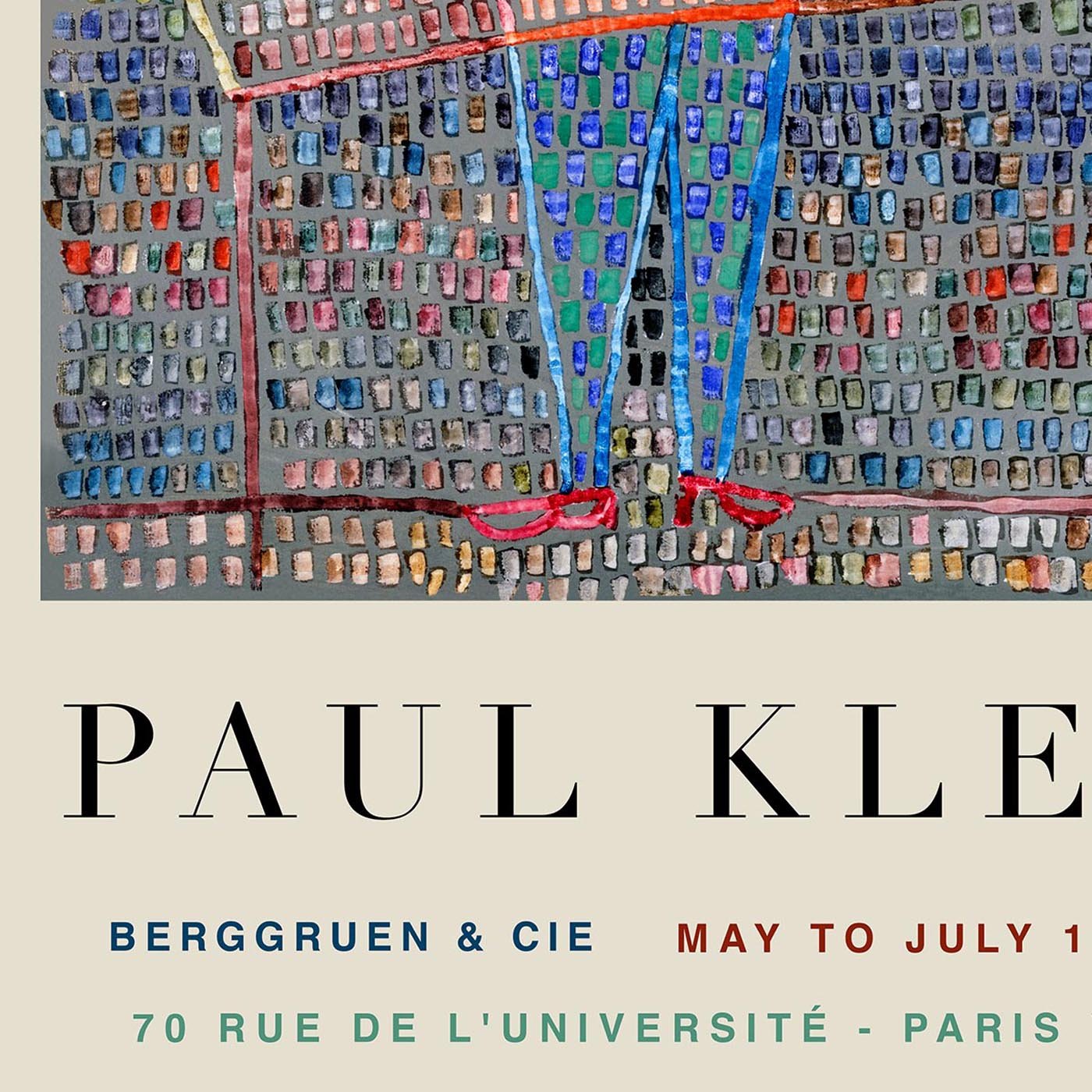 Paul Klee Boy in Fancy Dress Art Exhibition Poster