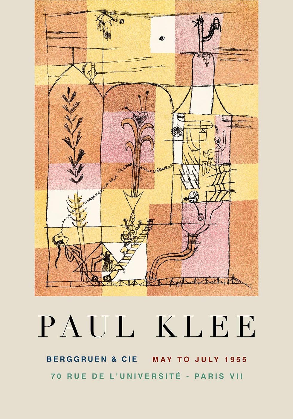 Paul Klee In the Spirit of Hoffmann Art Exhibition Poster