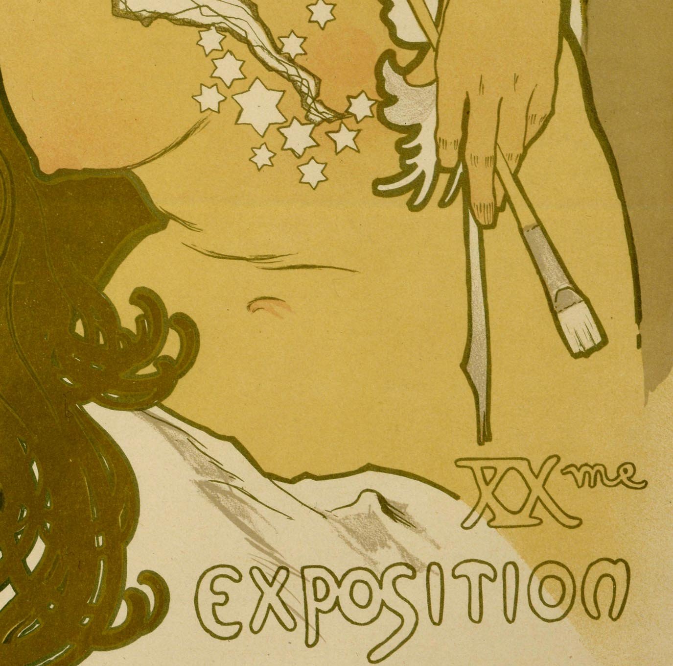 Salon Art Nouveau Vintage Poster by Mucha
