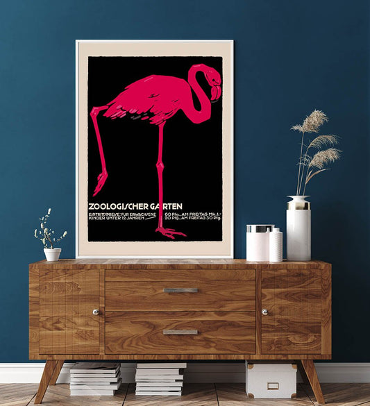 Zoologischer Garten Flamingo Poster