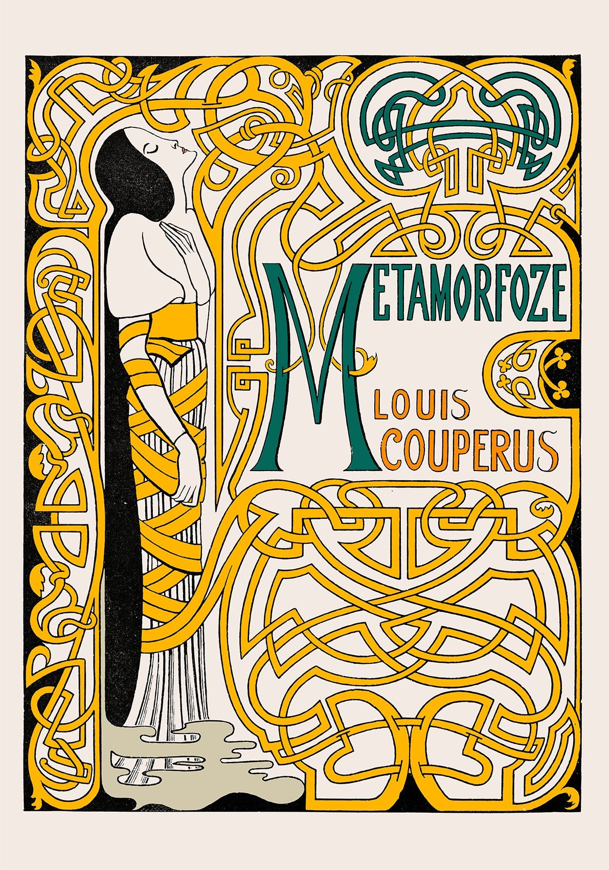 Metamorfoze Yellow-green Vintage Poster by Jan Toorop