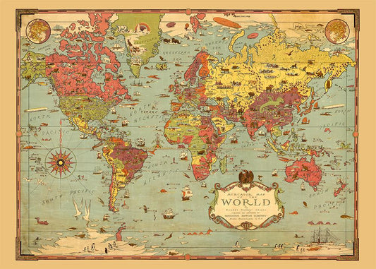 Mercator Map Poster