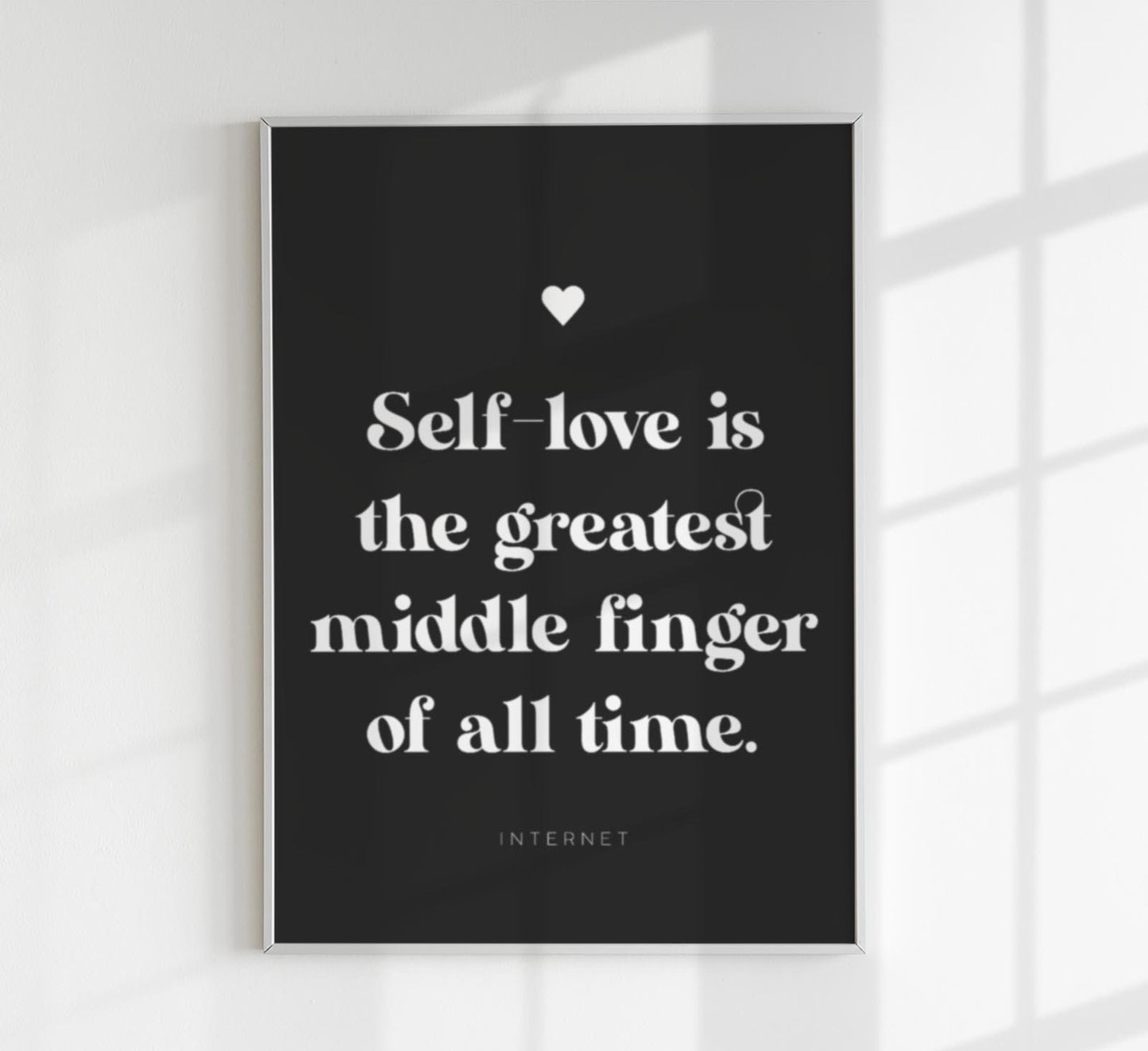 Self Love is The Greatest Black Quote Poster