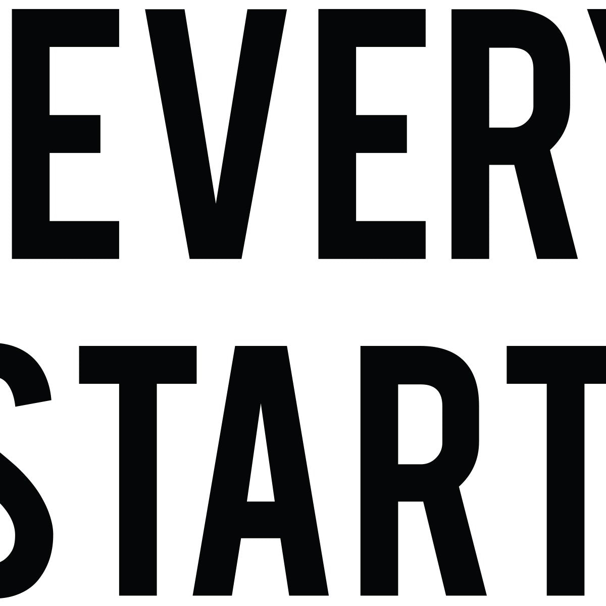 Everything Starts From A Dot Quote Poster