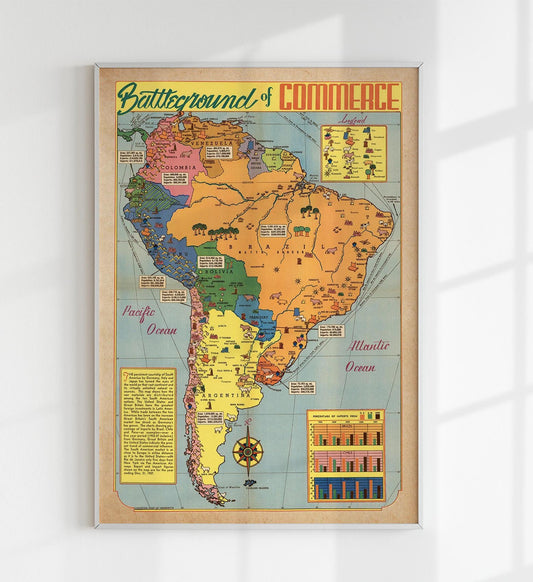 Battleground of Commerce South America Map