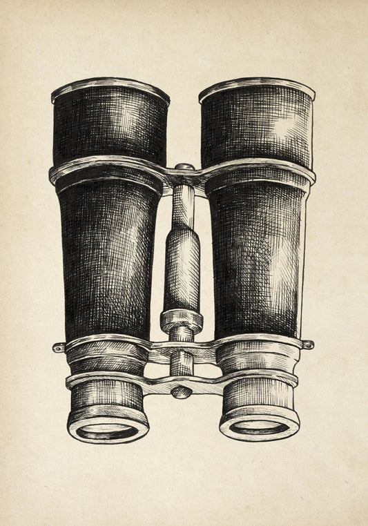 Antique Binoculars Poster