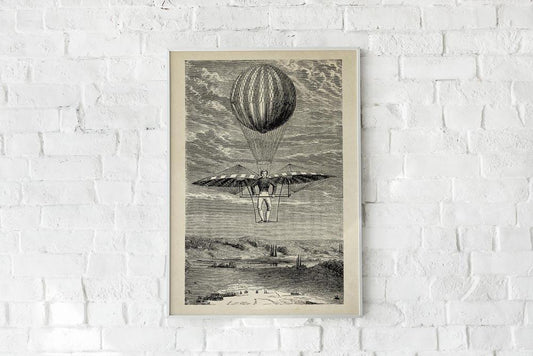 Antique Flying Machine Poster