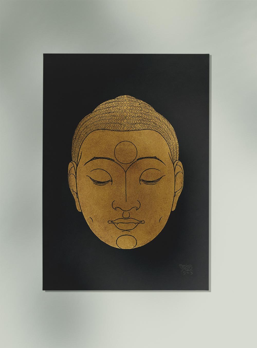 Head of Buddha Black by Reijer Stolk