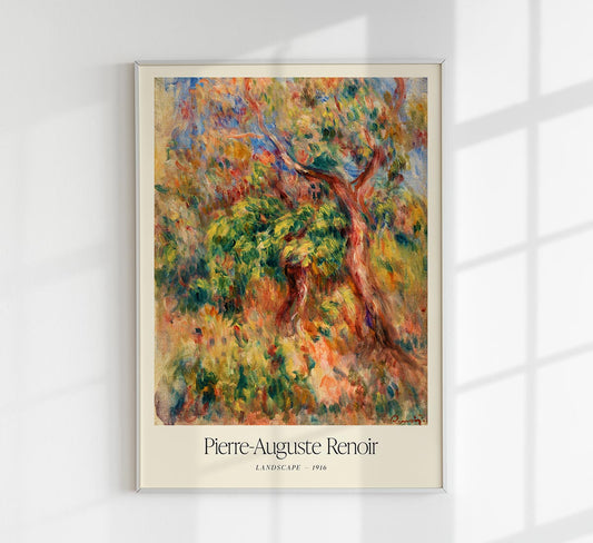Landscape Art Exhibition Poster by Pierre Auguste Renoir