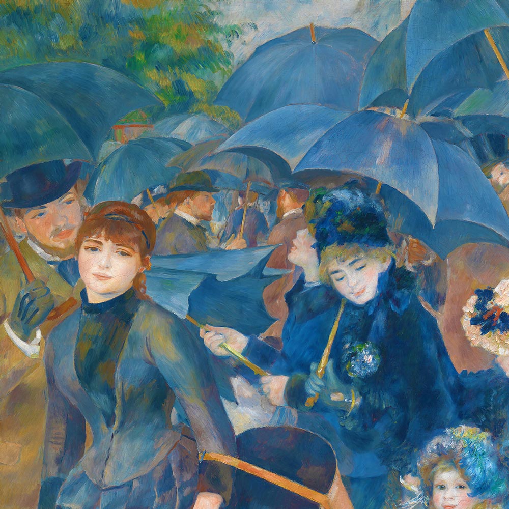The Umbrellas Art Exhibition Poster by Pierre Auguste Renoir