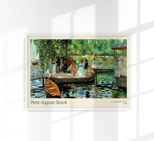 La Grenouillère Art Exhibition Poster by Pierre Auguste Renoir