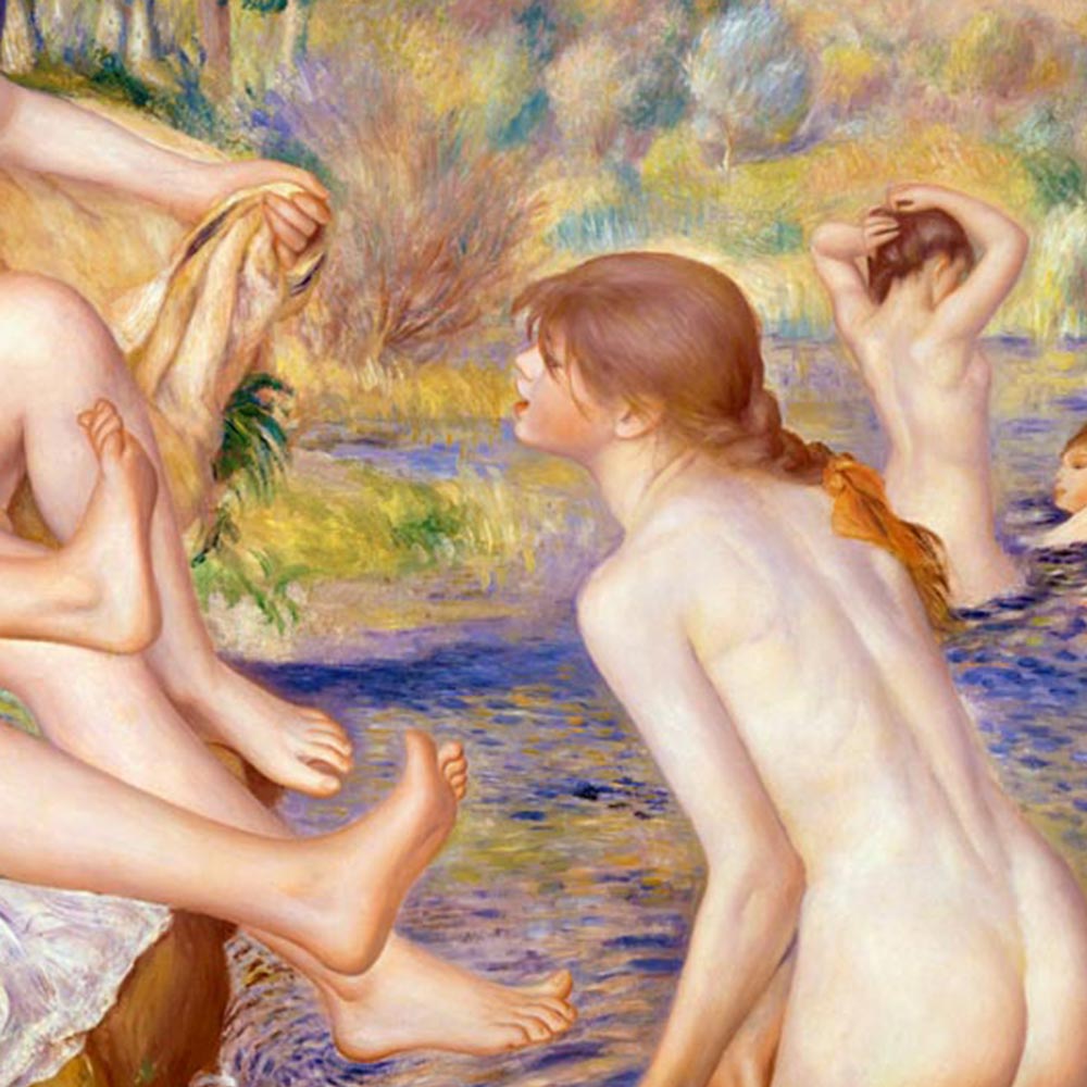 The Large Bathers Art Exhibition Poster by Pierre Auguste Renoir