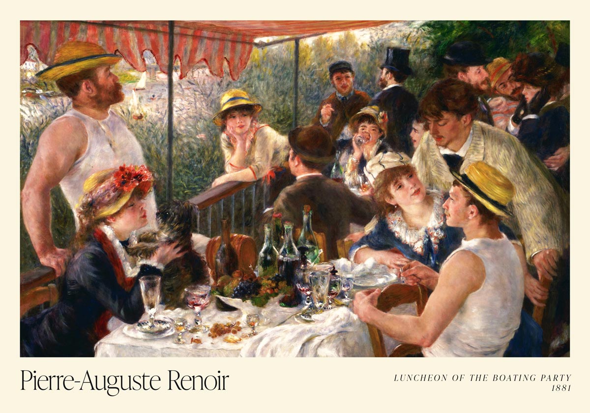 Luncheon of the Boating Party Art Exhibition Poster by Pierre Auguste Renoir