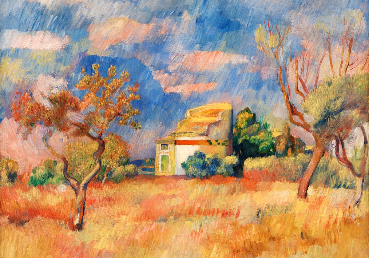 Dovecote at Bellevue Painting by Pierre August Renoir