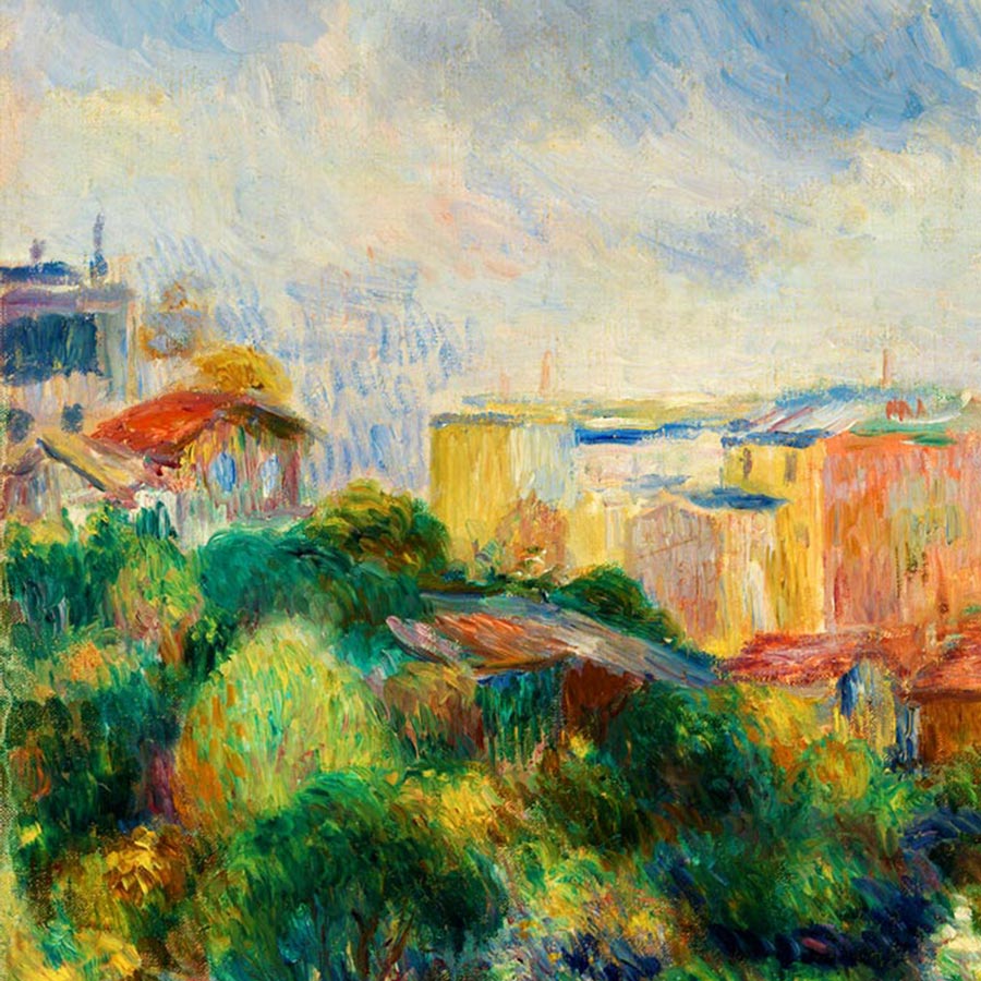View From Montmartre Painting by Pierre Auguste Renoir